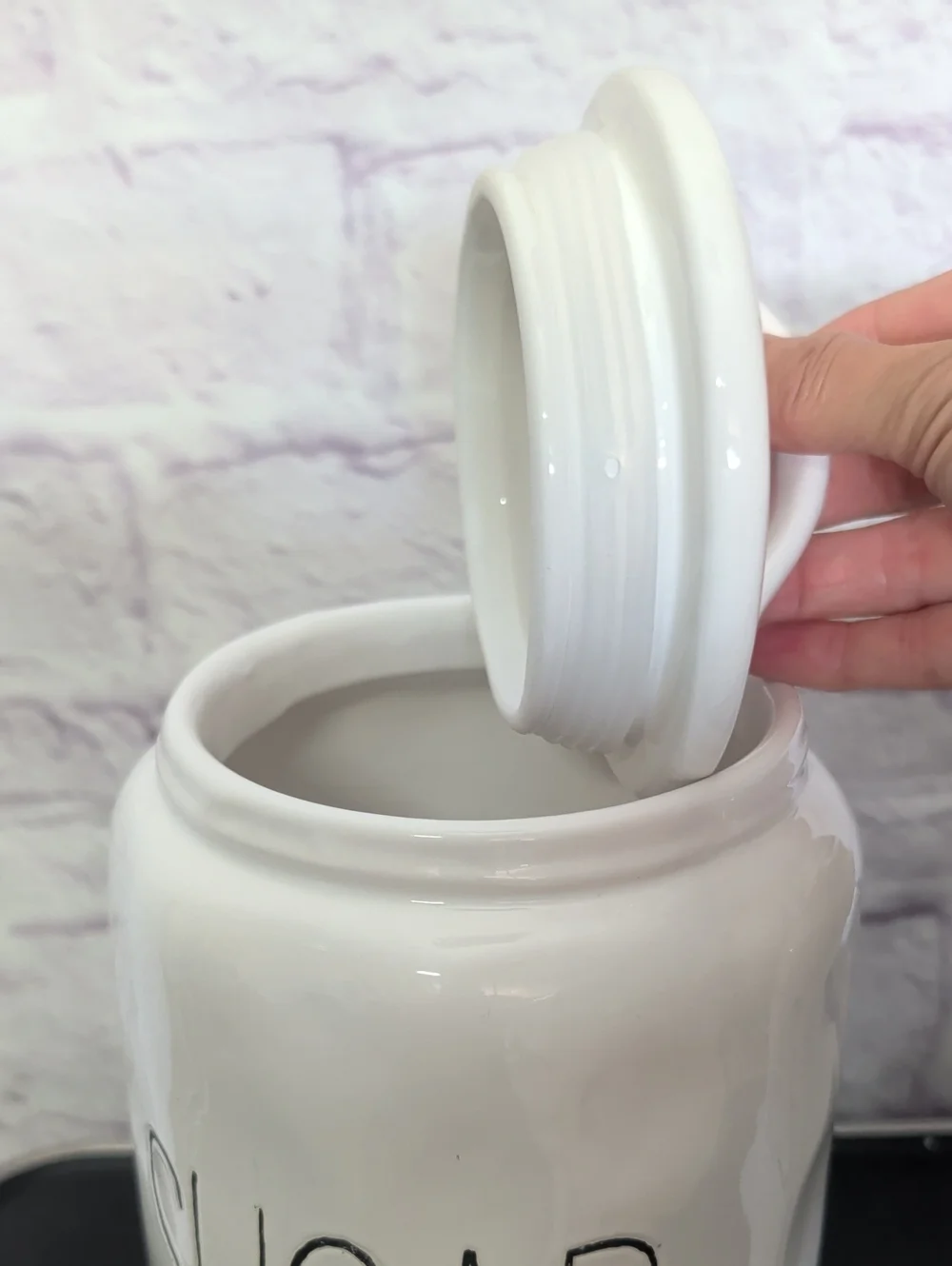 Rae Dunn White Ceramic Kitchen Canisters - Set Of 2 - Sugar & Coffee